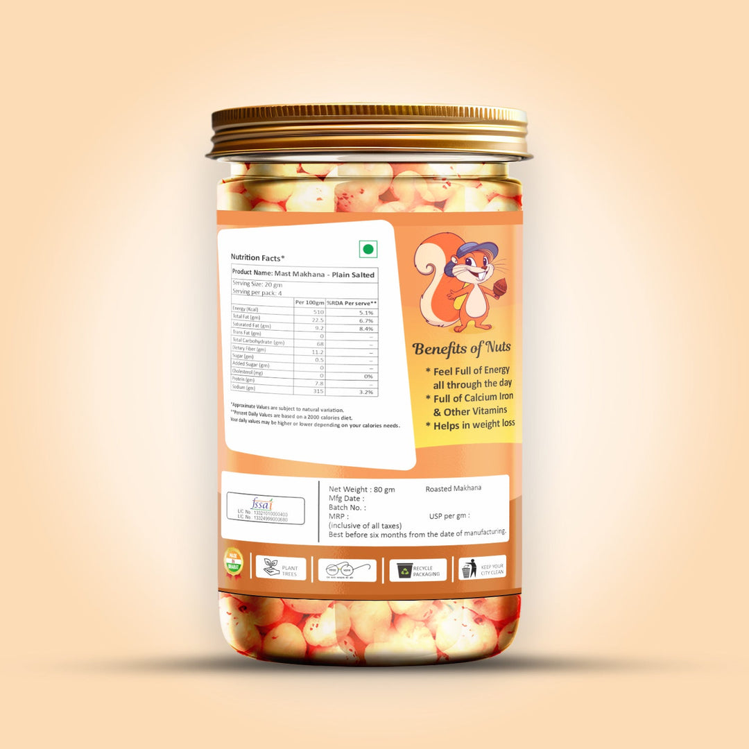 Mast Makhana Plain Salted 80 g