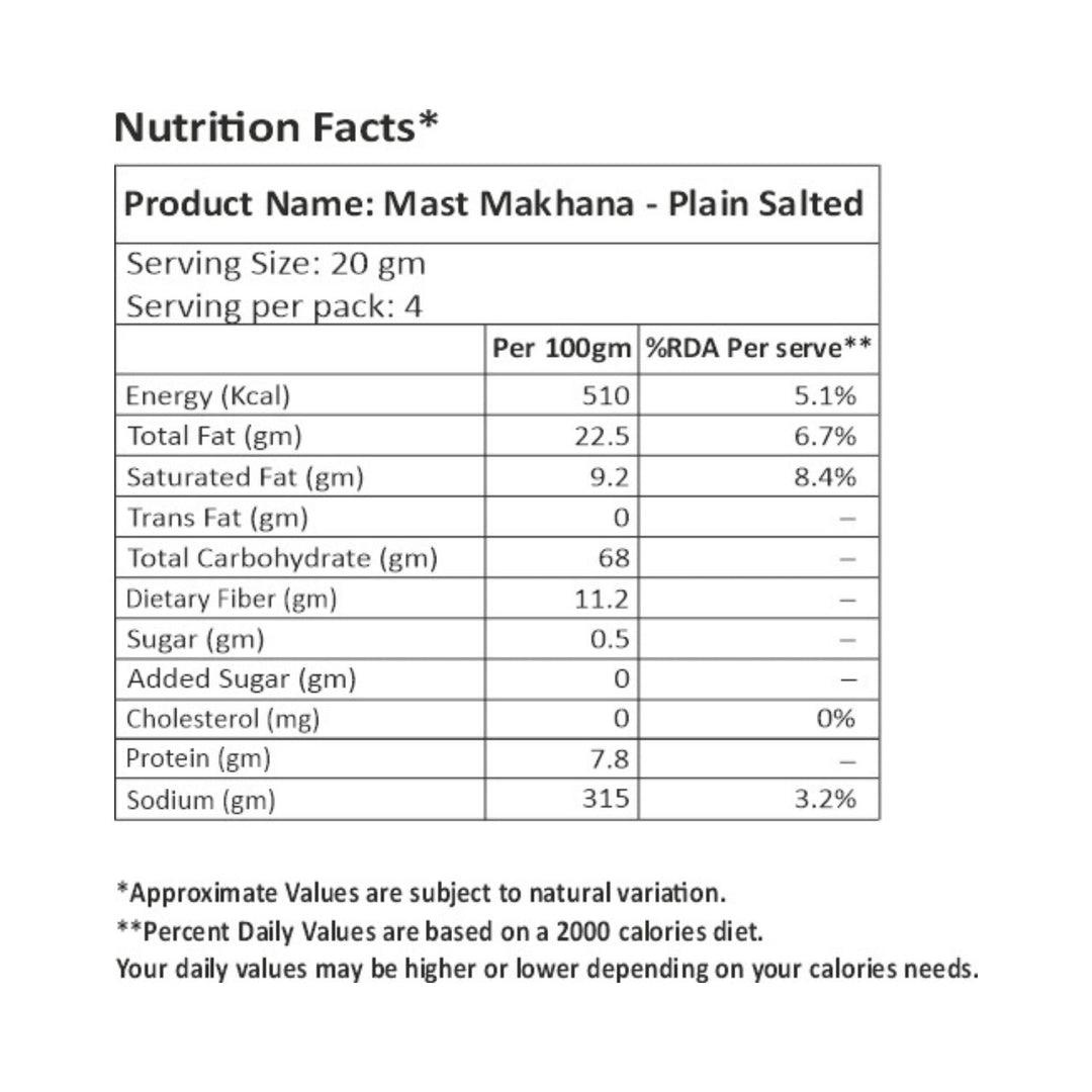 Mast Makhana Plain Salted 80 g