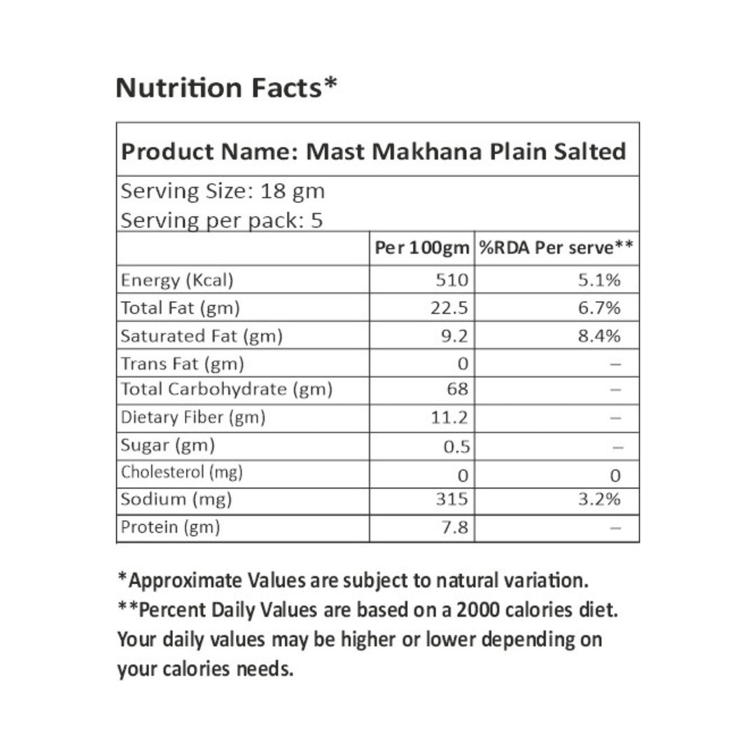Mast Makhana Plain Salted 90 g