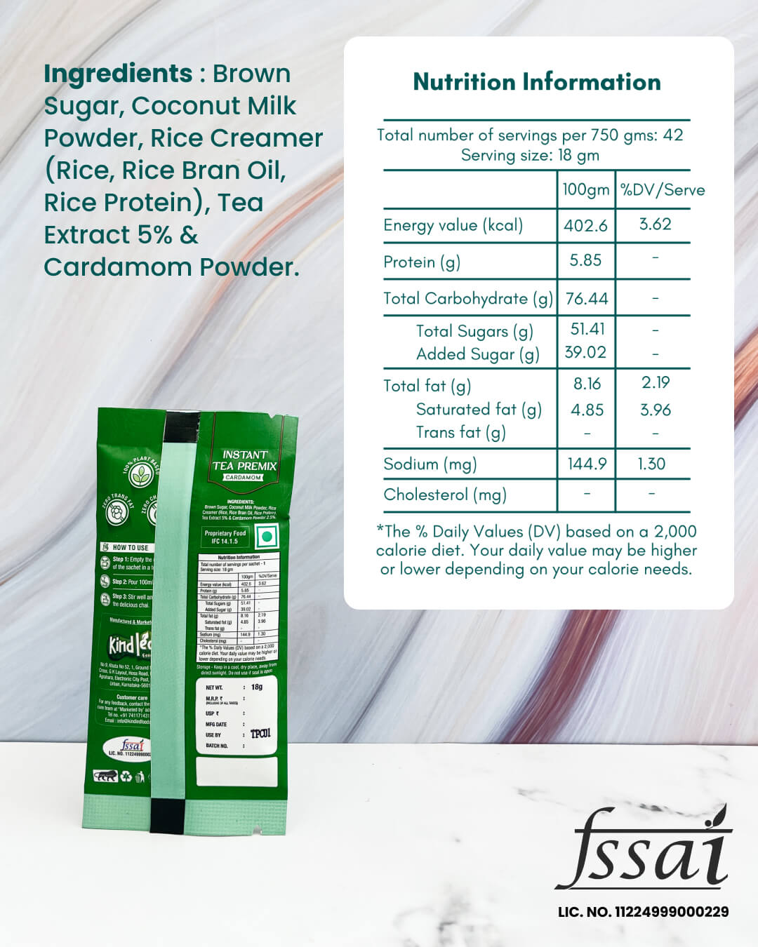 Cardamom Tea Premix – Pack of 12