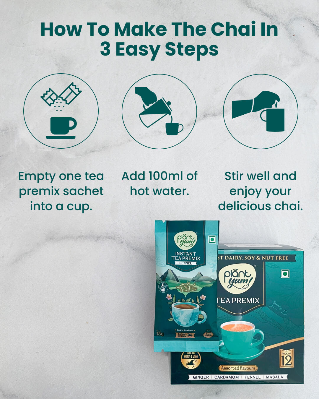 Fennel Tea Premix – Pack of 12