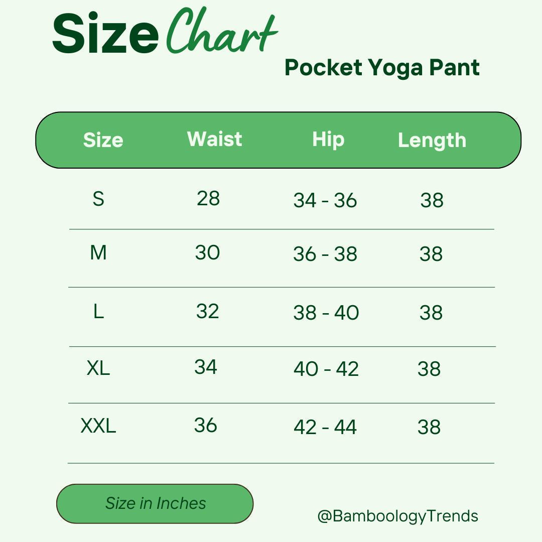 Women’s High-Waist Bamboo Black Yoga Pants with Side Pocket – Soft & Eco