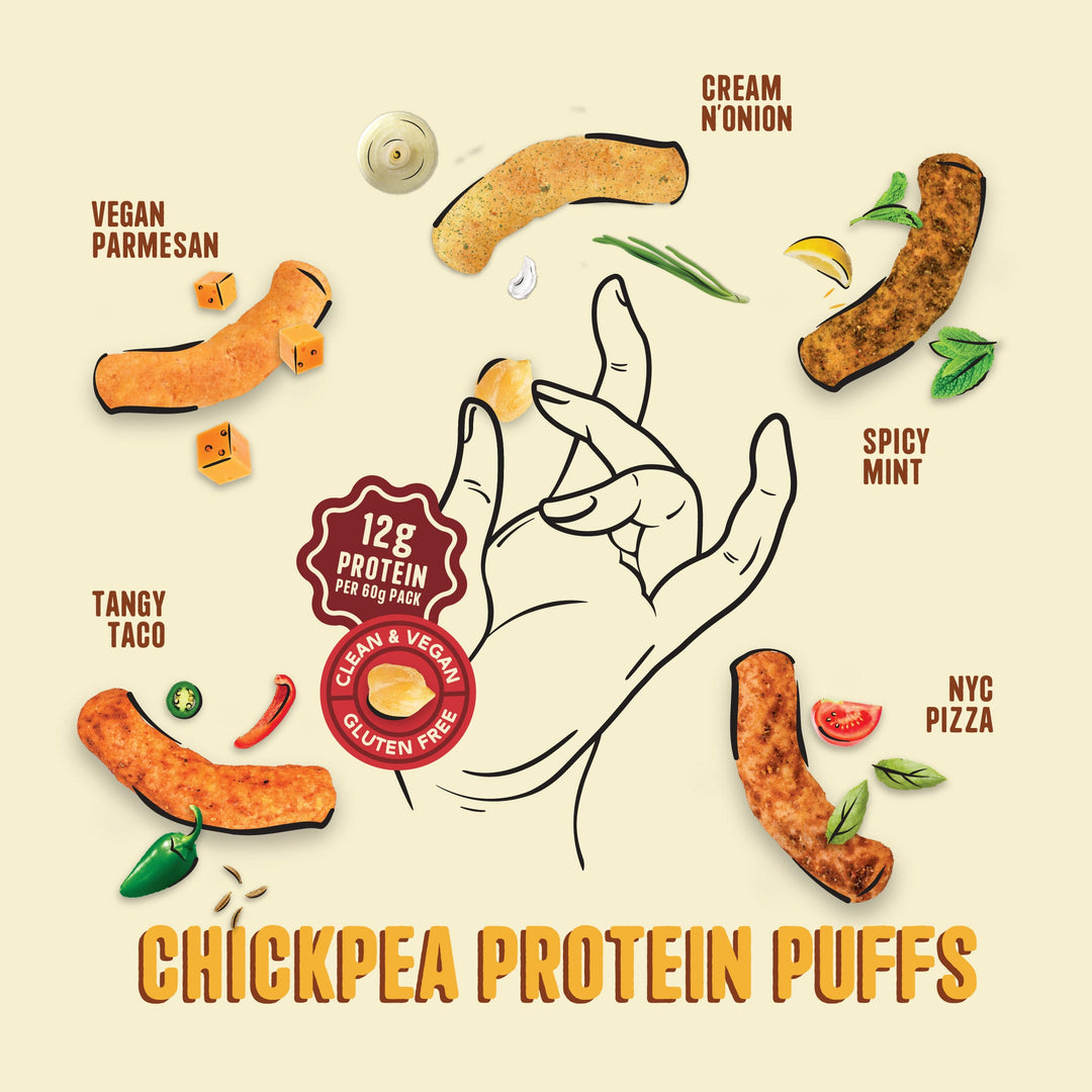 NOURISH ORGANICS Variety Protein Puffs - Pack of 5 (60G)