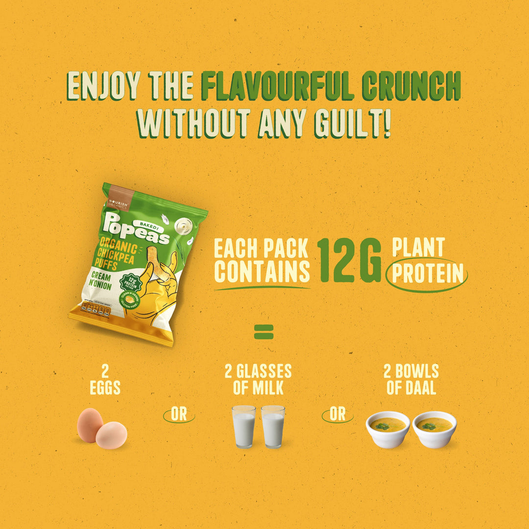 NOURISH ORGANICS Variety Protein Puffs - Pack of 5 (60G)