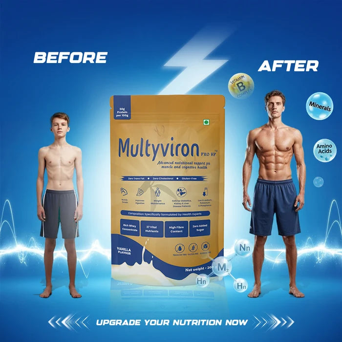 Natural Infusions Multyviron Pro HP – Advanced Nutritional Protein Powder (Vanilla Flavour) – 200g