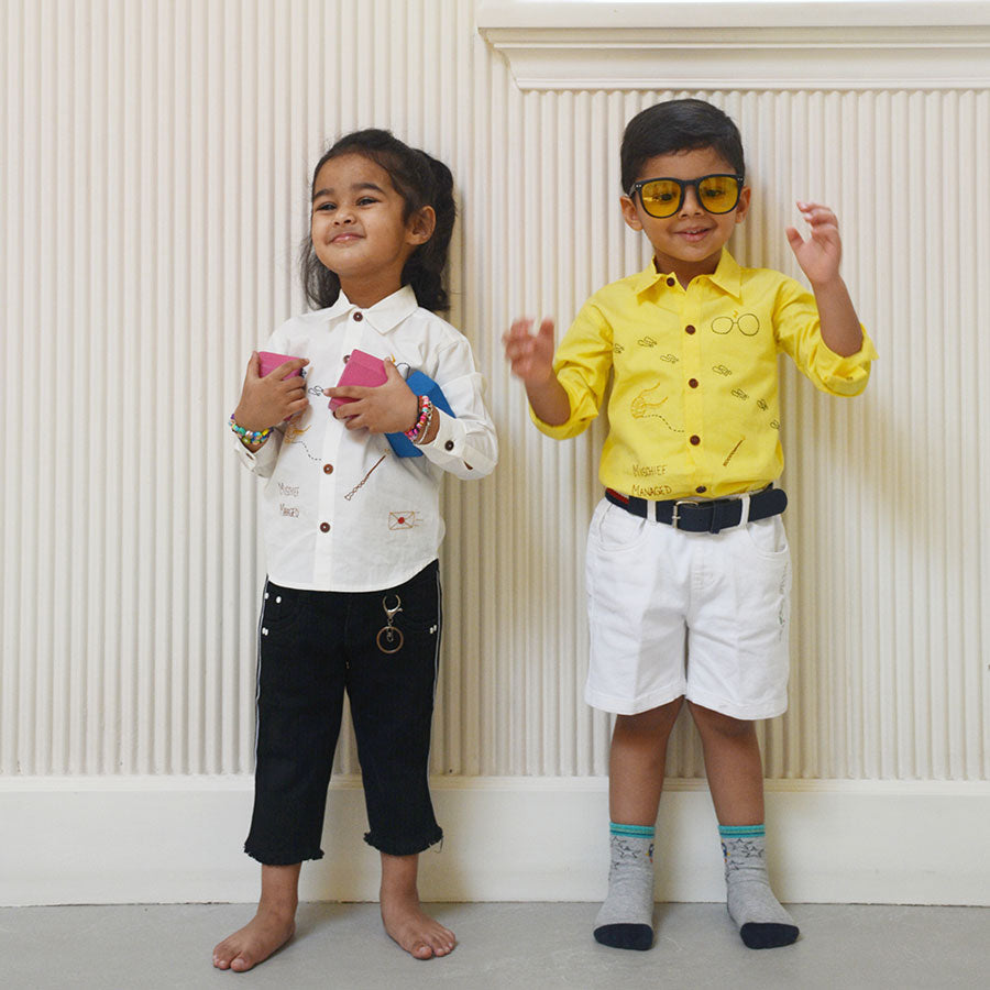 Potter - Magic Inspired Embroidered Unisex Shirt - White