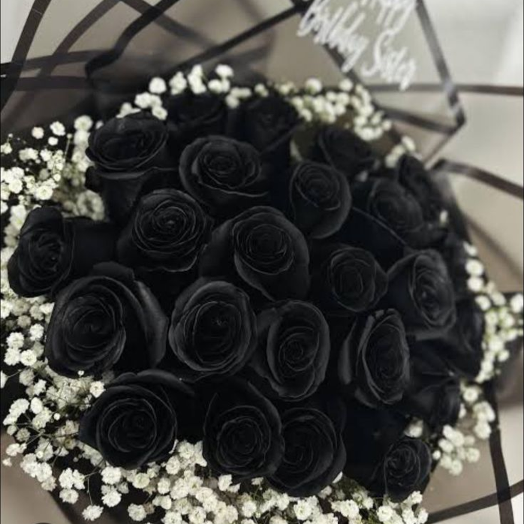 Midnight Noir Preserved Black Rose | Real Black Rose for Décor & Gifting