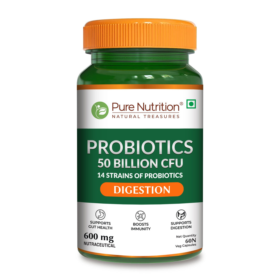 Probiotic  50 Billion CFU | 14 Strains | 60 Veg Capsules