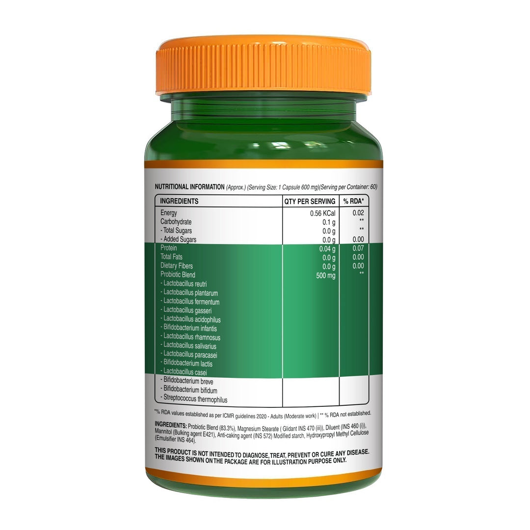 Probiotic  50 Billion CFU | 14 Strains | 60 Veg Capsules