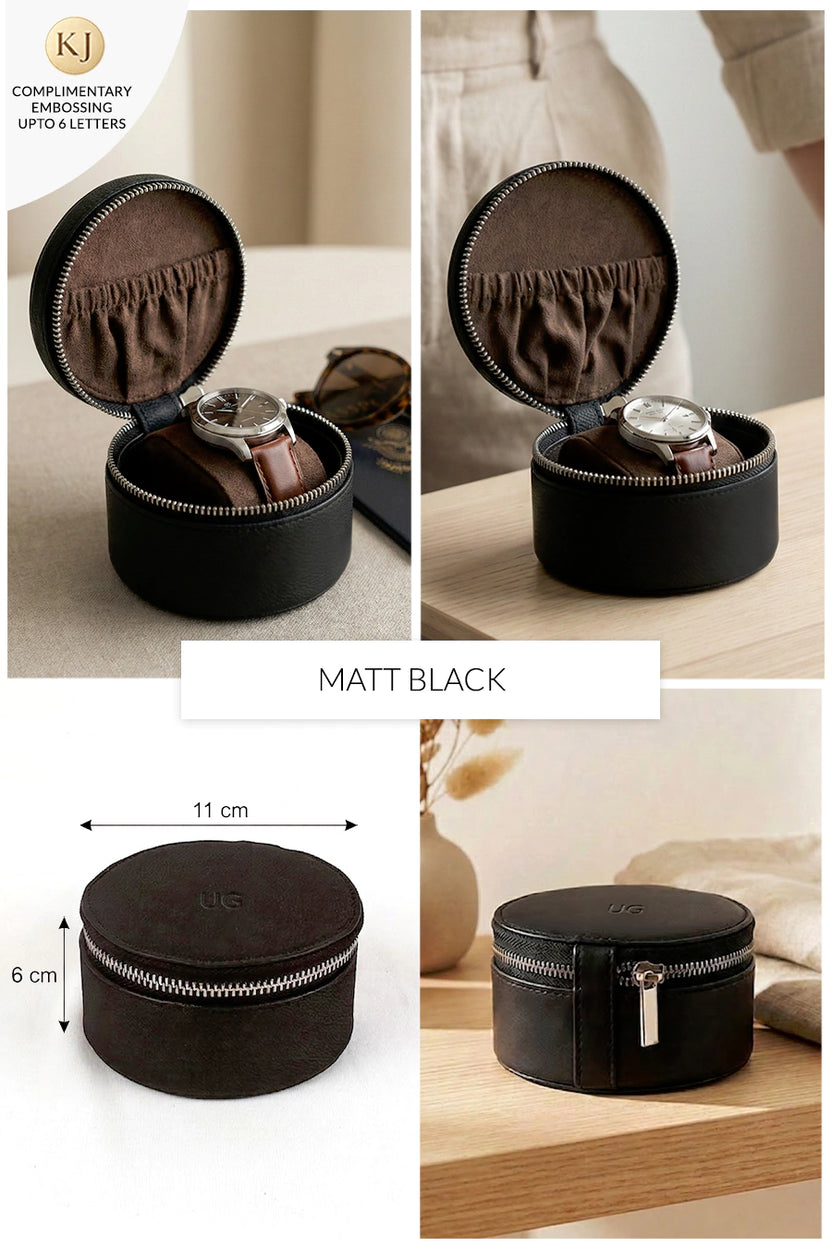 The House Of Ganges Rogate Large Vegan Leather Watch Case