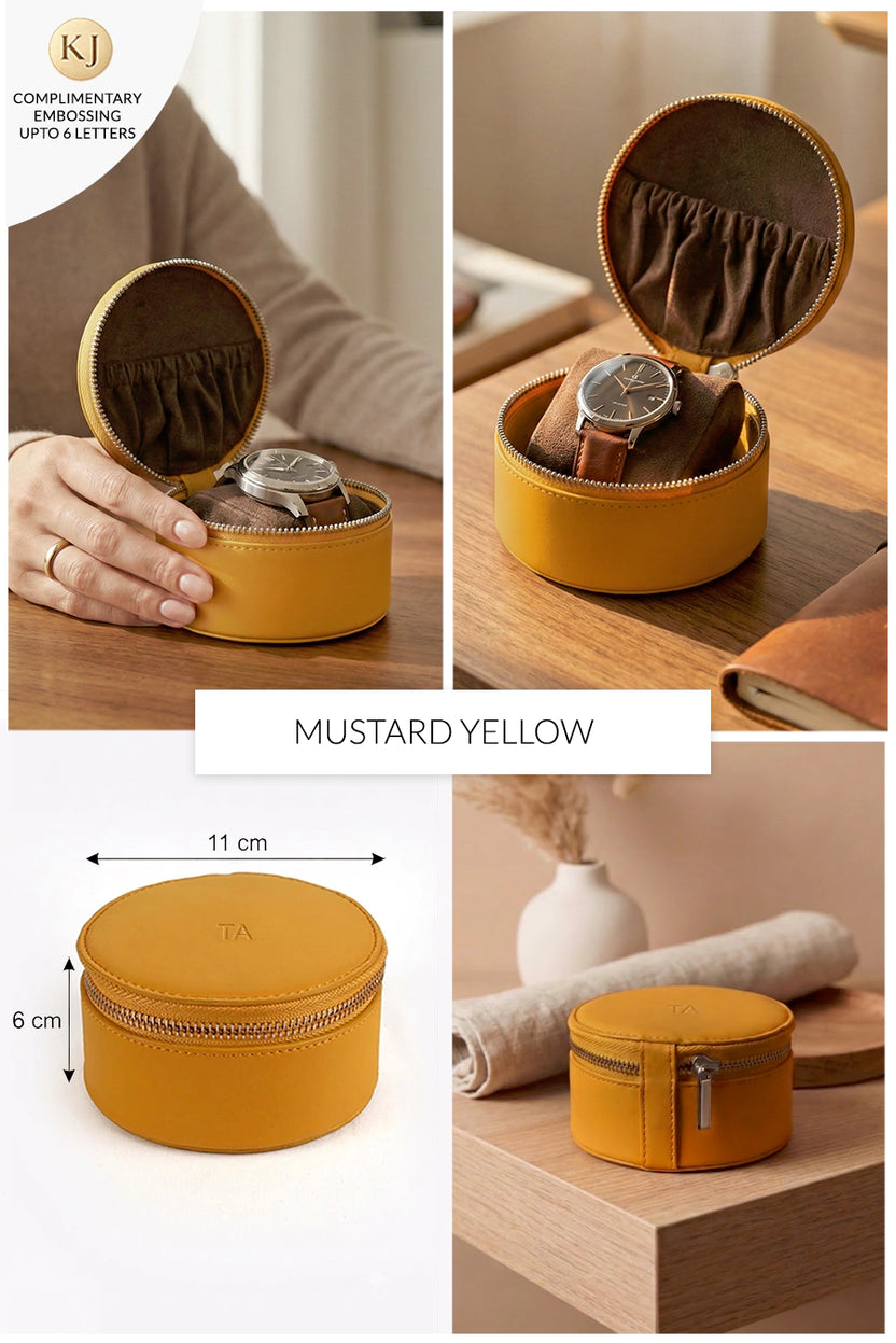 The House Of Ganges Rogate Large Vegan Leather Watch Case