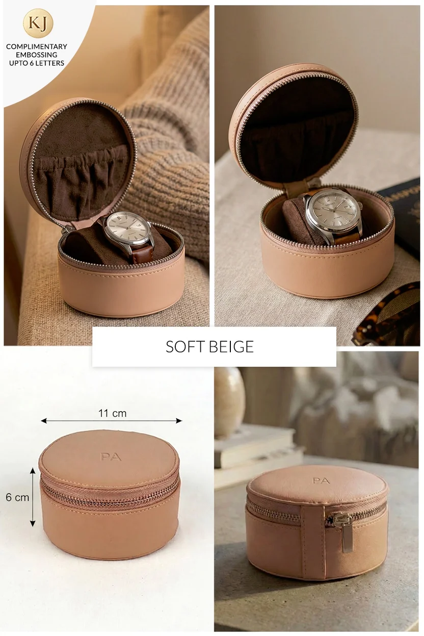 The House Of Ganges Rogate Large Vegan Leather Watch Case