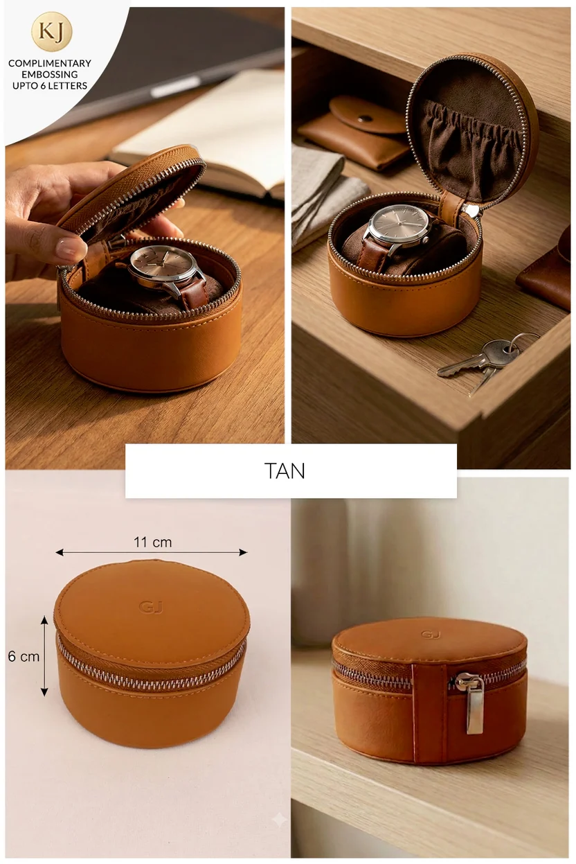 The House Of Ganges Rogate Large Vegan Leather Watch Case