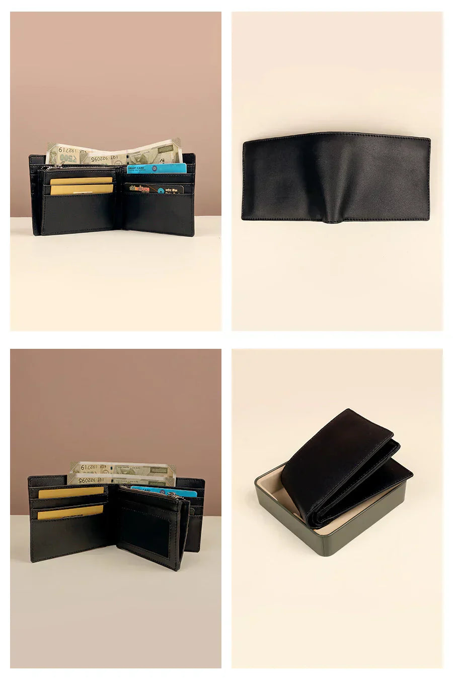 Leonardo Vegan Leather Men Bifold Wallet