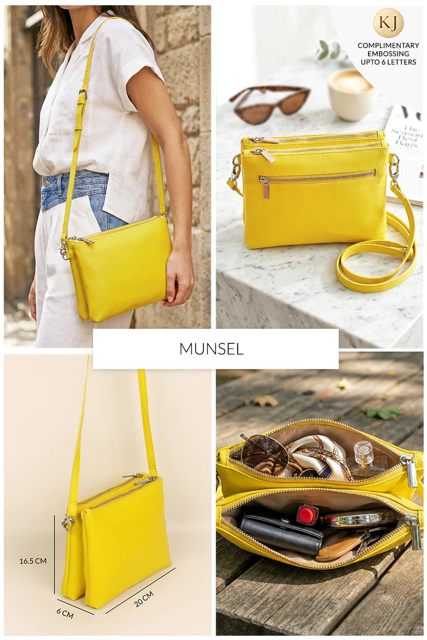 The House Of Ganges Dual Sling Vegan Leather Crossbody