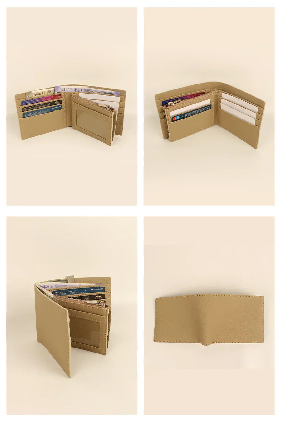 Leonardo Vegan Leather Men Bifold Wallet