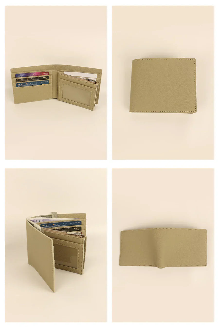 Leonardo Vegan Leather Men Bifold Wallet