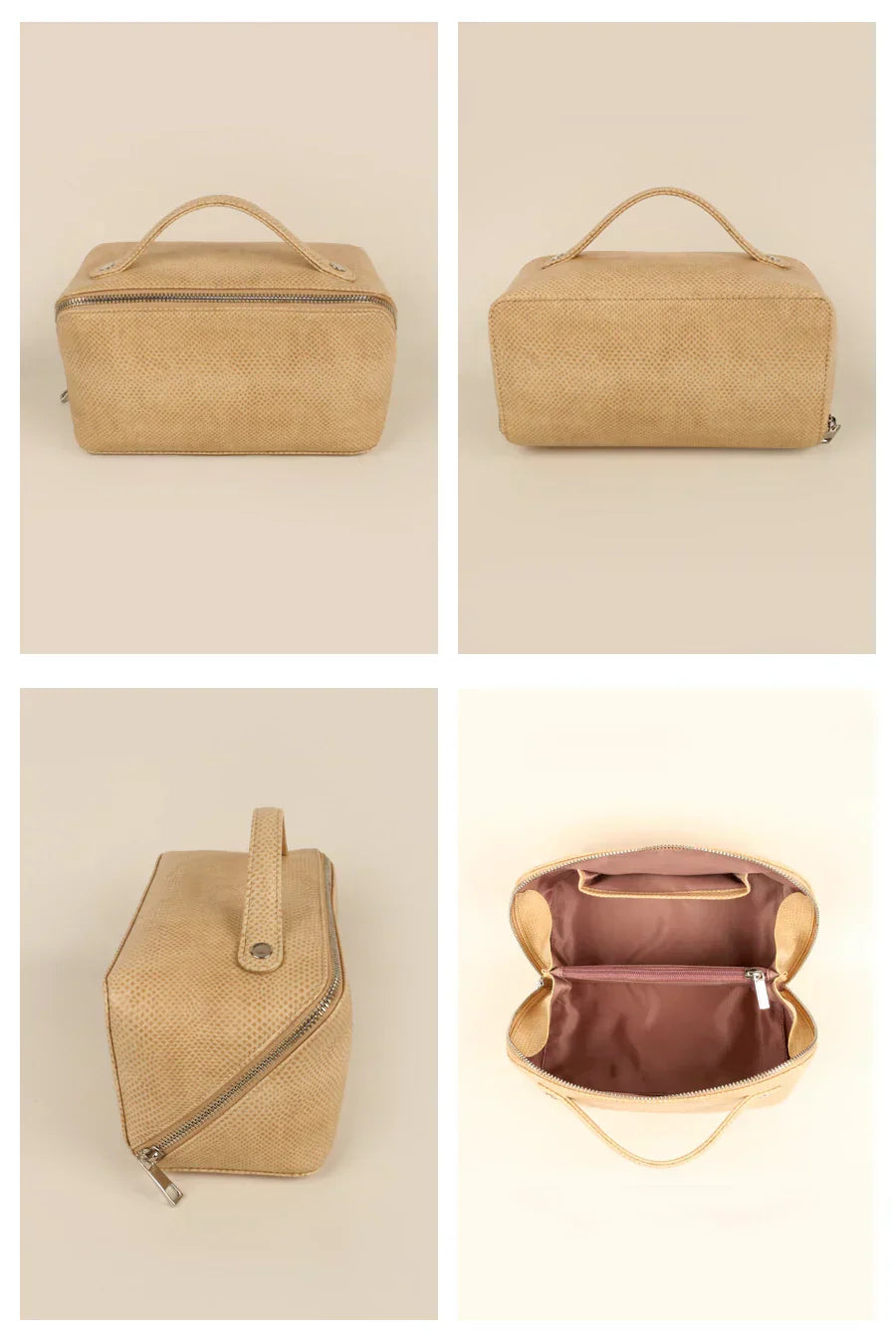 Emi Vegan Leather Toiletry Pouch