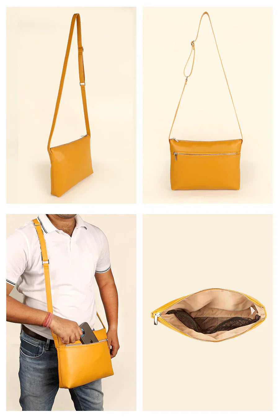 Arthur Men Vegan Leather Crossbody Bag