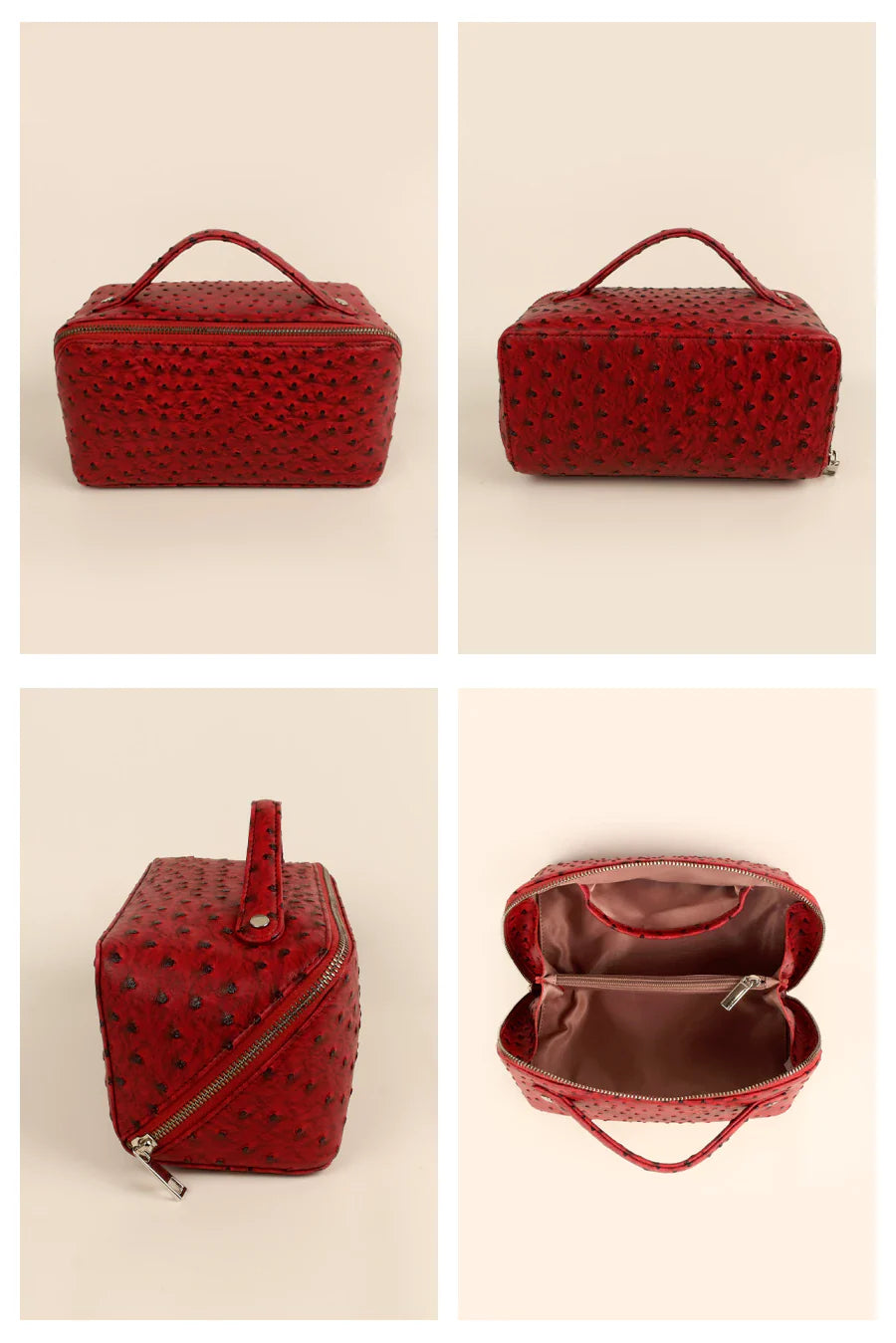 Emi Vegan Leather Toiletry Pouch