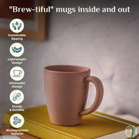 Irida Naturals Rice Husk Coffee Mugs - 300ml