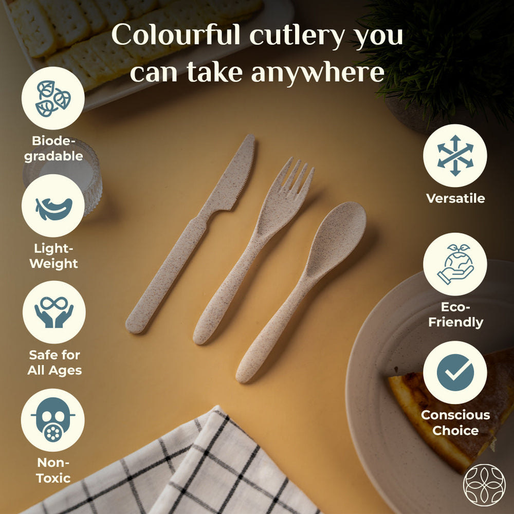 Irida Naturals Wheat Straw Cutlery