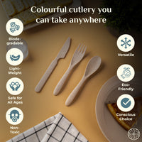 Irida Naturals Wheat Straw Cutlery