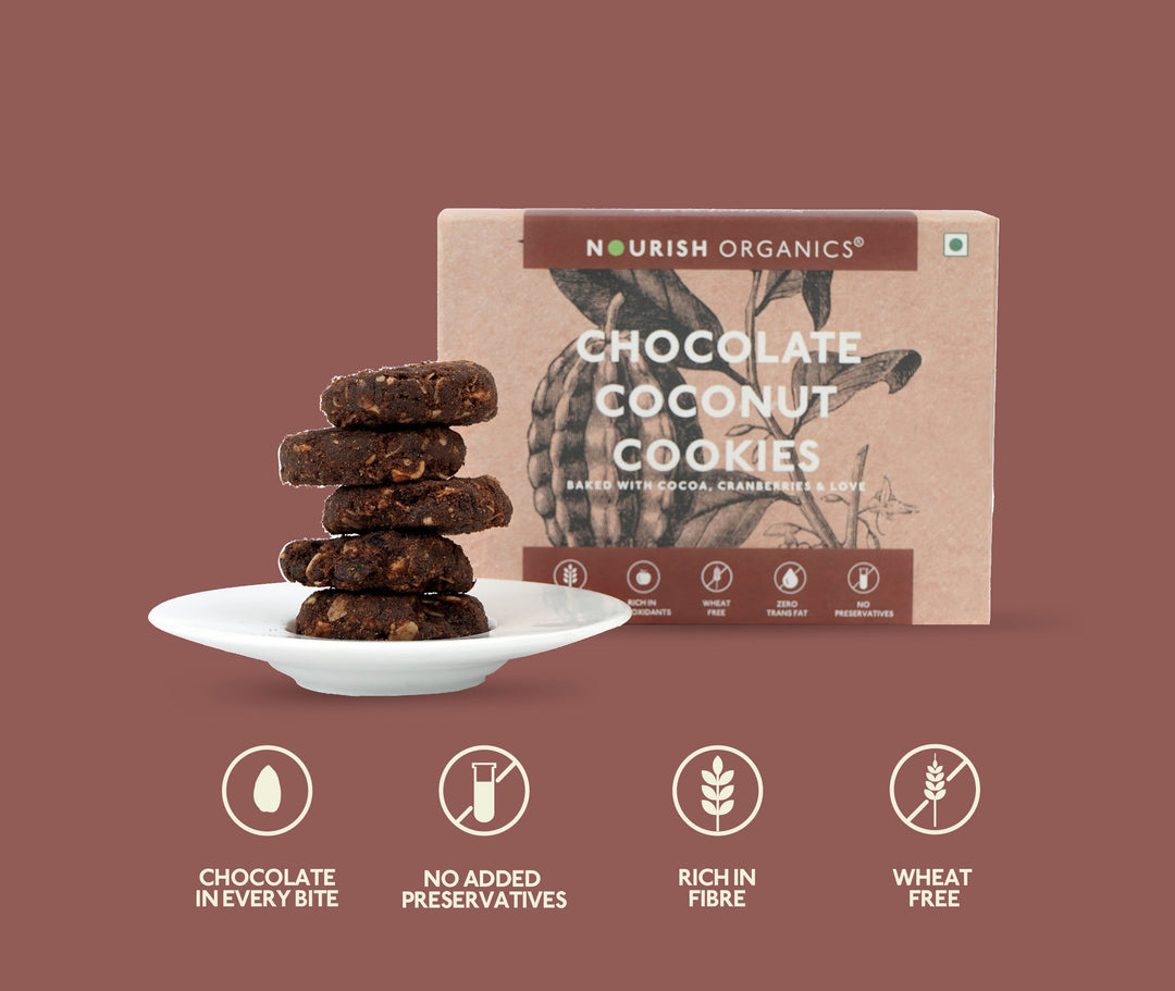 NOURISH ORGANICS Chocolate Coconut Cookies
