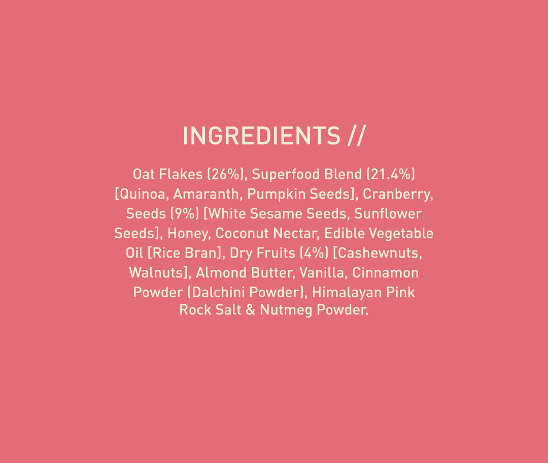 NOURISH ORGANICS Cranberry Supergrain Granola