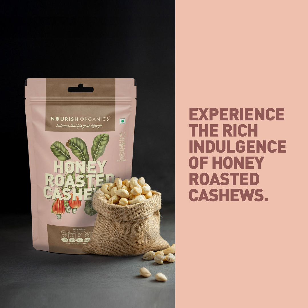 NOURISH ORGANICS Honey Roasted Cashews