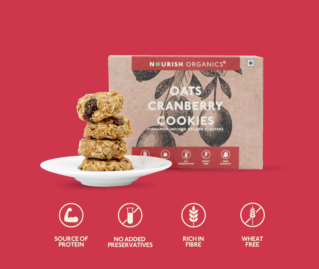 NOURISH ORGANICS Oats Cranberry Cookies