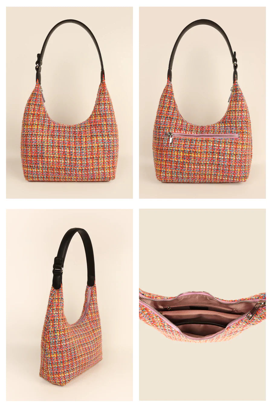 Katie Medium Handloom Shoulder Bag