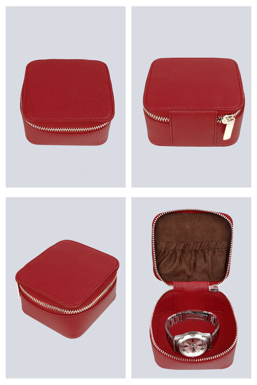 The House of Ganges - Vegan Leather Jewellery Case Sqaure