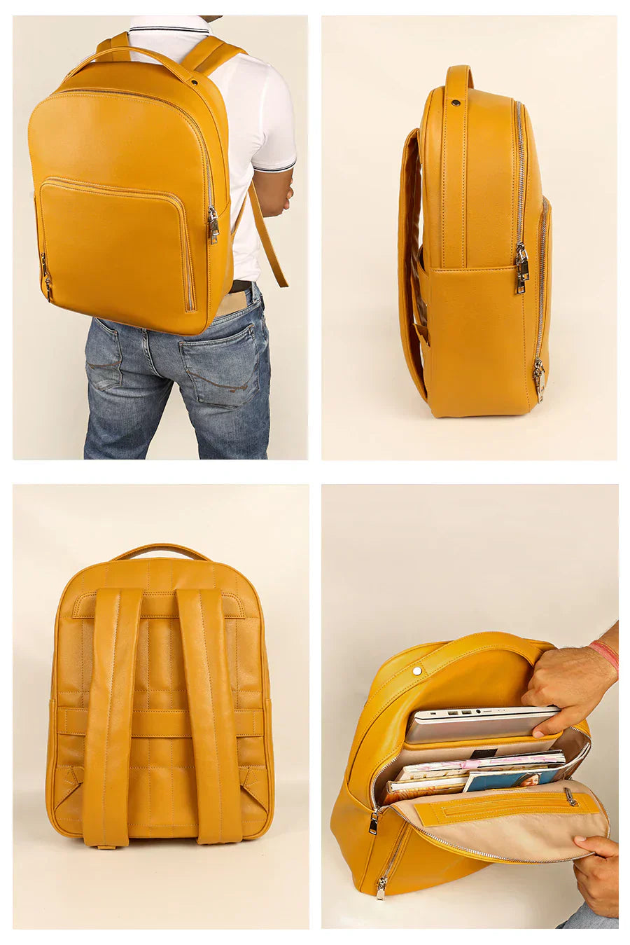 The House of Ganges - Alexa Vegan Leather Backpack