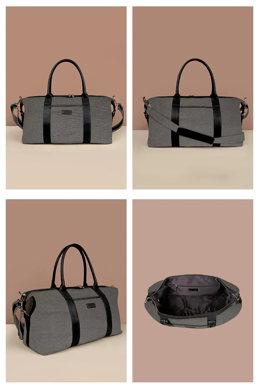 The House of Ganges - Joey Large Vegan Leather Duffle Bag For Men