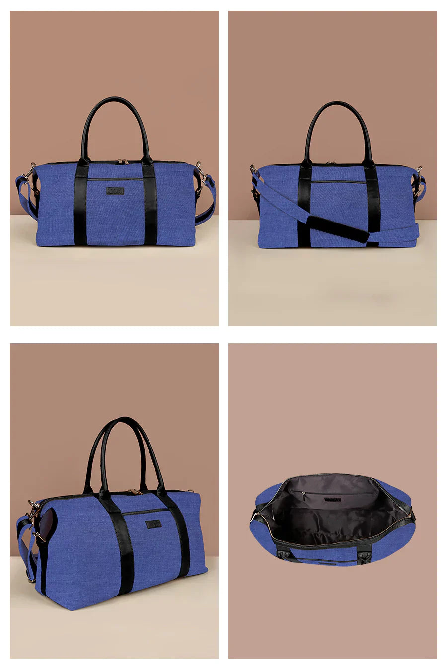 The House of Ganges - Joey Large Vegan Leather Duffle Bag For Women