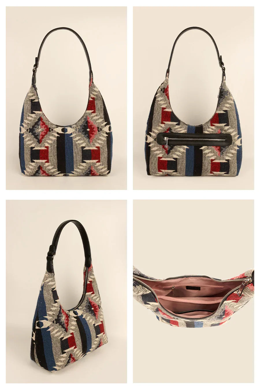 Katie Medium Handloom Shoulder Bag