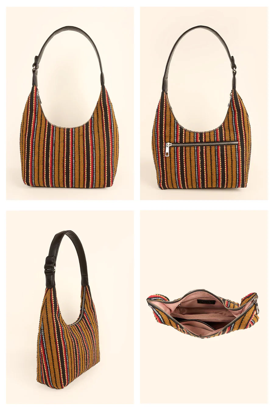Katie Medium Handloom Shoulder Bag