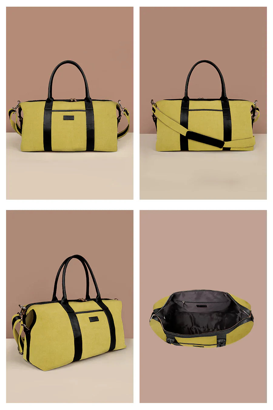 The House of Ganges - Joey Large Vegan Leather Duffle Bag For Women