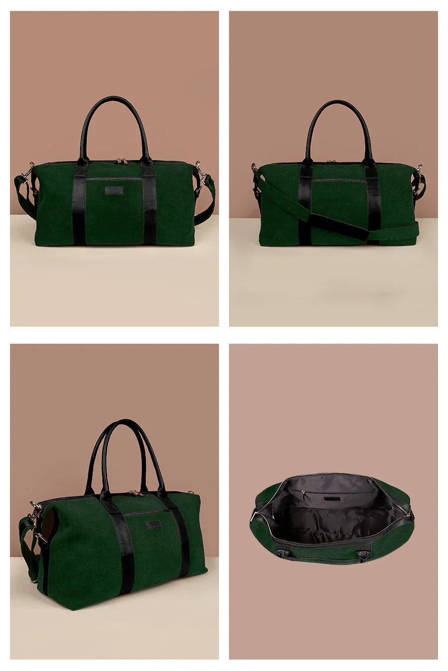 The House of Ganges - Joey Large Vegan Leather Duffle Bag For Men