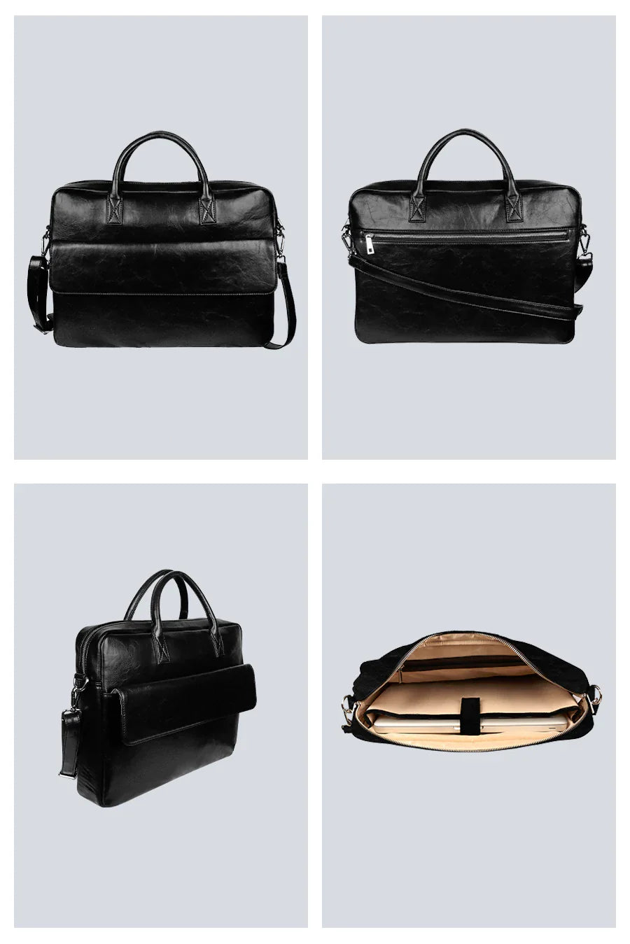 The House of Ganges - Camdale 15 inch Vegan Leather Laptop Bag