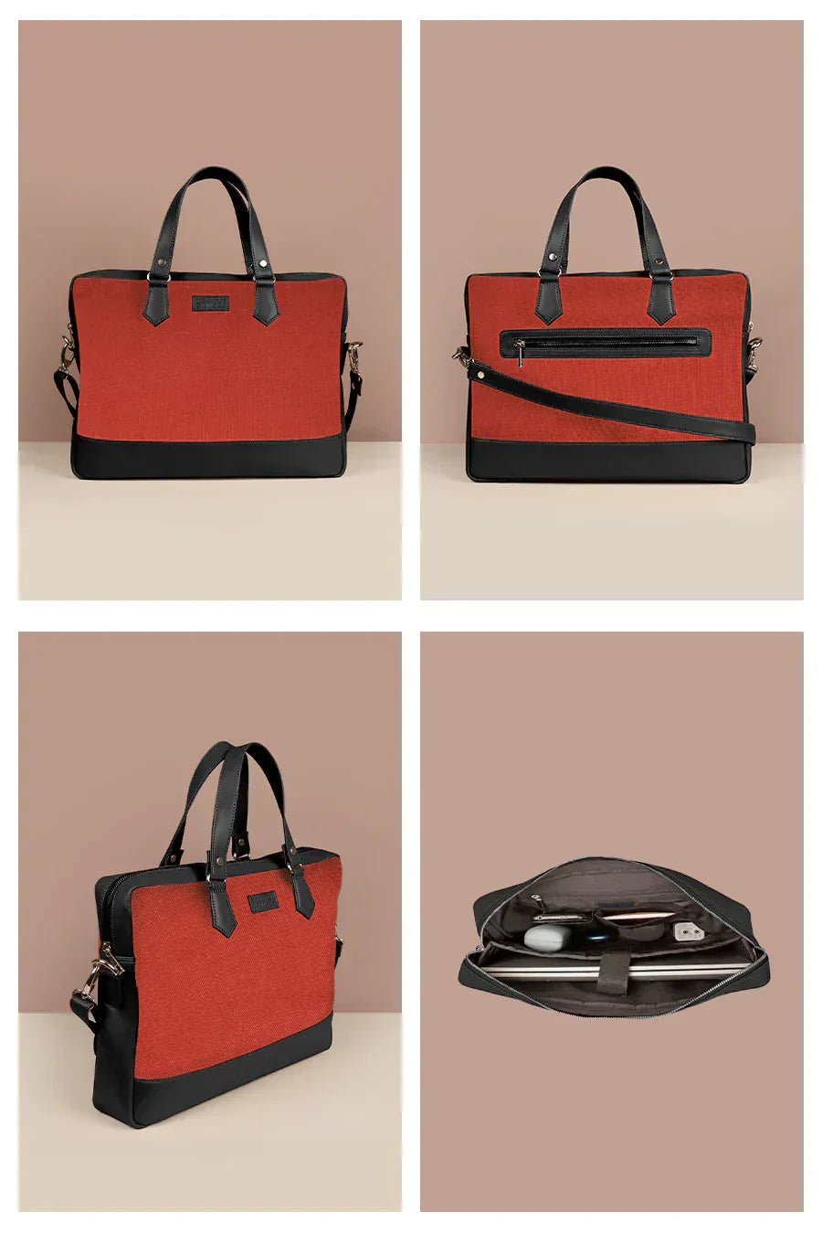 The House of Ganges - Ross Soft Jute 15 Inch Laptop Bag for Men