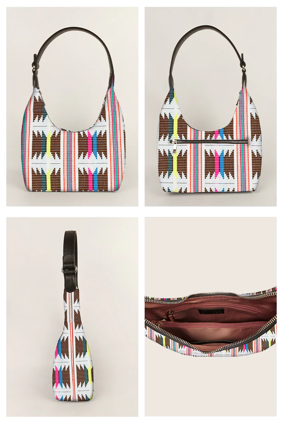 Katie Medium Handloom Shoulder Bag