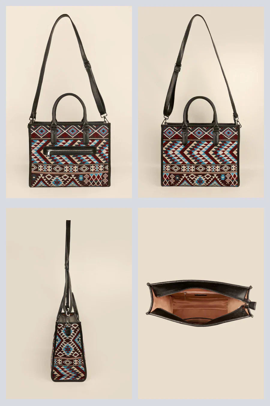 Charlotte Handloom Box Tote Bag