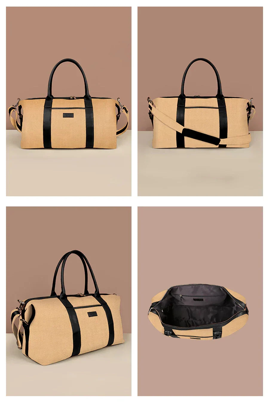 The House of Ganges - Joey Large Vegan Leather Duffle Bag For Men