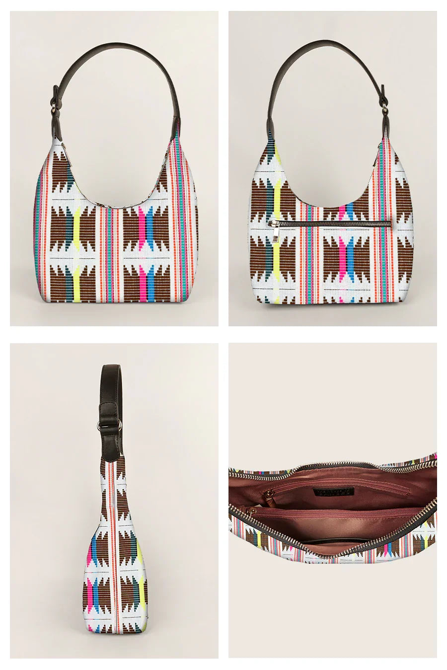 Katie Medium Handloom Shoulder Bag