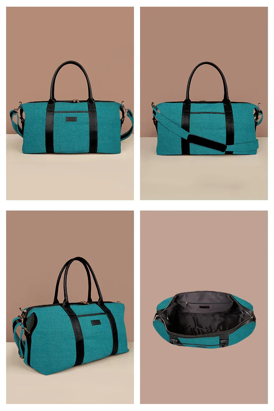 The House of Ganges - Joey Large Vegan Leather Duffle Bag For Women