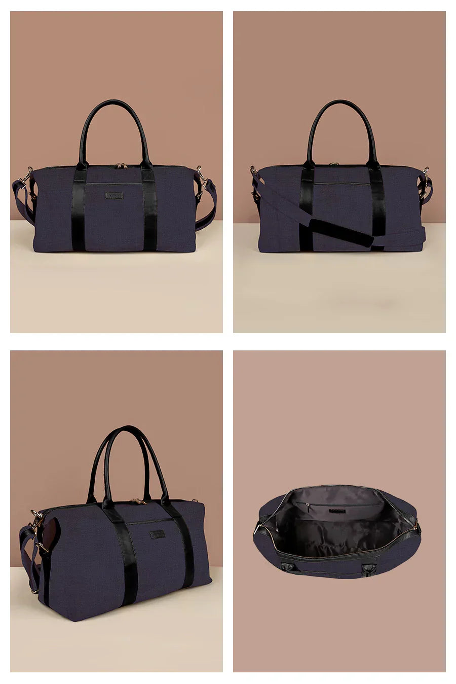 The House of Ganges - Joey Large Vegan Leather Duffle Bag For Women