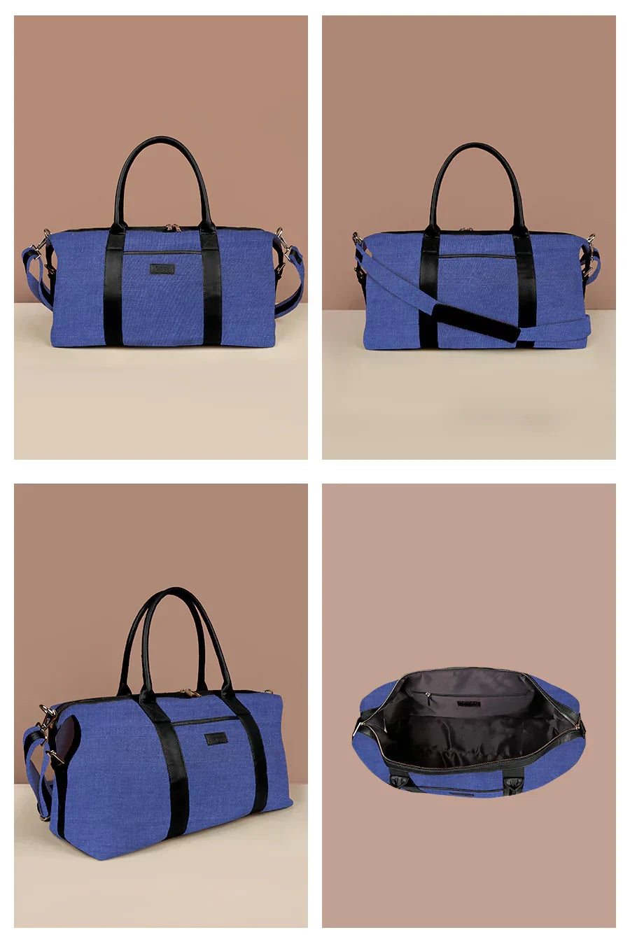 The House of Ganges - Joey Large Vegan Leather Duffle Bag For Men