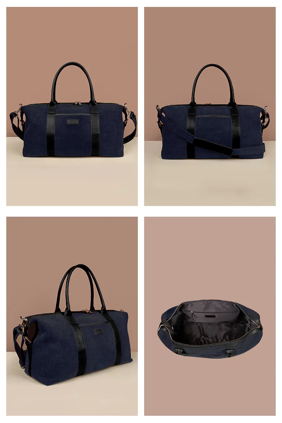 The House of Ganges - Joey Large Vegan Leather Duffle Bag For Women